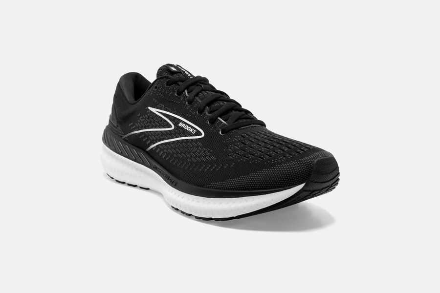 Brooks Israel Glycerin GTS 19 Road Running Shoes Mens - Black/White - PAT-170825